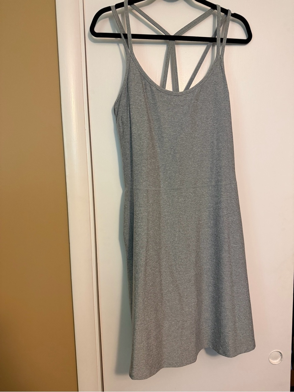 Old Navy Light Gray Strappy Tank Mini Dress
